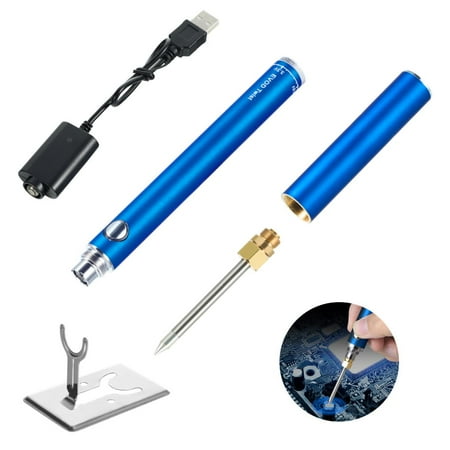 

Cordless Soldering Iron Kit Portable USB 5V 8W Electric Soldering Kit with Stand USB Rechargeable Battery Powered Welding Tool for Jewelry Repair Crafts
