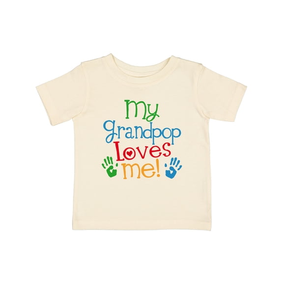 Inktastic My Grandpop Loves Me Boys or Girls Baby T-Shirt