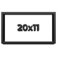 thumbnail image 4 of 20x11 Shadow Box Frame Black | 1 inches Deep Real Wood Contemporary Shadowbox Display Frame | UV, 4 of 8