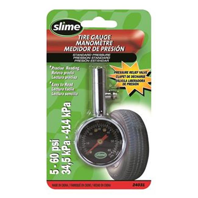 SLIMECANADA 24031 Tire Pressure Gauge 3.37 In.