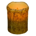 thumbnail image 2 of 4" Burnt Ivory Drip Pillar (Pack of 2), 2 of 2