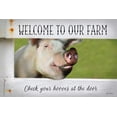 thumbnail image 2 of Deiter, Lori 32x23 Black Ornate Wood Framed with Double Matting Museum Art Print Titled - Welcome Pig, 2 of 4