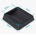 thumbnail image 3 of 4 Pack Furniture Caster Cups Chair Leg Floor Protectors Bed Frame Wheel Stoppers, 3 of 7