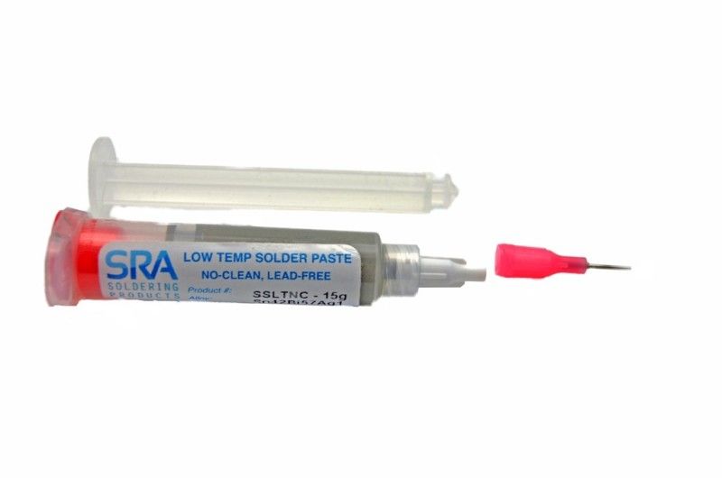 SRA Low Temperature Lead Free Solder Paste T3 - 15 Grams
