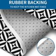 thumbnail image 4 of Black White Triangle Checkered Pattern Bathroom Rugs Sets 3 Piece,Toilet Cover Set,Absorbent Non Slip Bathroom Mats Sets with U-Shaped Contour Rug Toilet Rug Set, 4 of 5