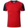 thumbnail image 3 of Running Tshirt Men Gym Short Sleeve Marathon Sports Tee Man Training Quick Dry Jerseys Fitness Jogging T-shirt Tops for Summer, 3 of 6