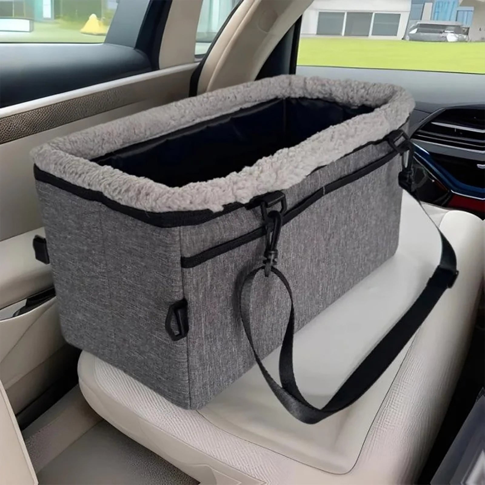 Pet Bed for 44x20x24cm Large Foldable Center Console Front Seat Bed for Cats and Dogs Ideal Travel Indoor Outdoor Comfort