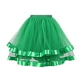thumbnail image 1 of Gibobby faldas largas de mujer casuales de Navidad para mujer, disfraz de fiesta navideña, faldas de ballet TuTu(Verde, Talla única), 1 of 4