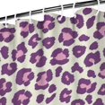 thumbnail image 3 of Light Green and Purple Of Leopard Print Shower Curtain 72"x72" ,Bathroom Decorative Shower Curtains Set with 12 Hooks,Modern Waterproof Washable Shower Curtain, 3 of 6