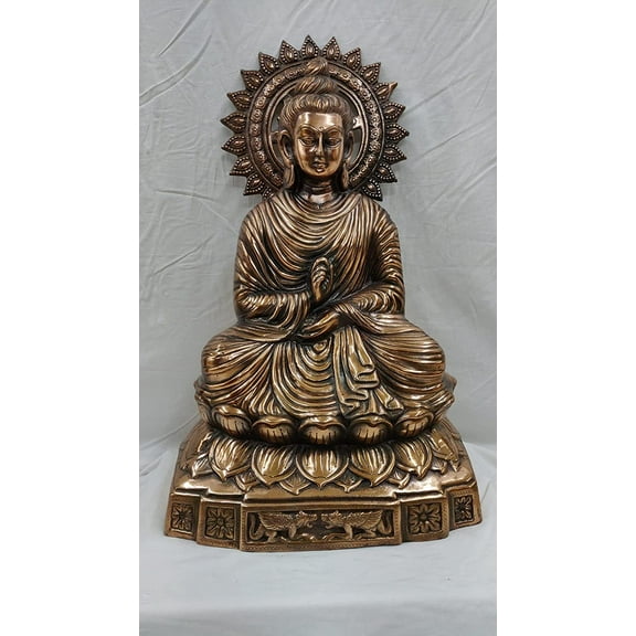 Zen Buddha for Home, Buddha Figurine, Buddhism Thai Meditating Home and Garden Decorative Sculpture - AtoZ India Cart