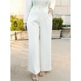 thumbnail image 6 of Label Rail x WhatSmitaFound Women's High Waisted Trouser Pants, Sizes 4-16, 6 of 6