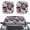 American Flag Daisy Butterfly, variant on Pzuqiu Auto Sun Visor with Watercolor Turtle Print, Car Sunshades for Vehicle Front Windows, Blocks Sun Heat for Daily Driving