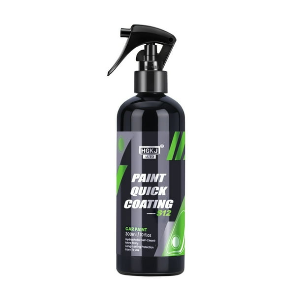 Capa superior de revestimiento cerámico para autos Fortify Quick Car Wax Polish Spray Lavado y encerado sin agua Pulido hidrofóbico y sellador de pintura de polímero Protección de detalles 10 fl oz