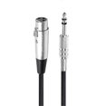 thumbnail image 1 of Doonjiey 3 Pin Xlr Female To 1/4inch Stereo Male Shielded Microphone Cable Cord Jikaix, 1 of 5