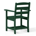 thumbnail image 3 of WestinTrends Ashore Outdoor HDPE Patio Classic Dining Arm Chair, Dark Green, 3 of 9