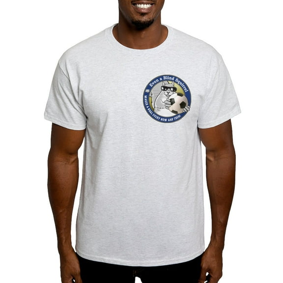 CafePress - Soccer Blind Squirrel White T Shirt - Men's Classic Graphic T-Shirt
