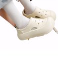 thumbnail image 1 of Guardurnaity Sandalias de ducha de goma de secado rápido para mujer con orificios de drenaje para playa, piscina y universidad. Calzado blanco cremoso 39【código estándar】, 1 of 6
