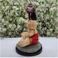thumbnail image 4 of Seated Panchmukhi Hanuman ji Statue Hindu God of Devotion, Strength Hanuman Figurine Lord Hanuman Sculpture Hanuman Idol Hindu God Statue Bajrang Bali Statue Handmade God Idol - AtoZ India Cart, 4 of 5