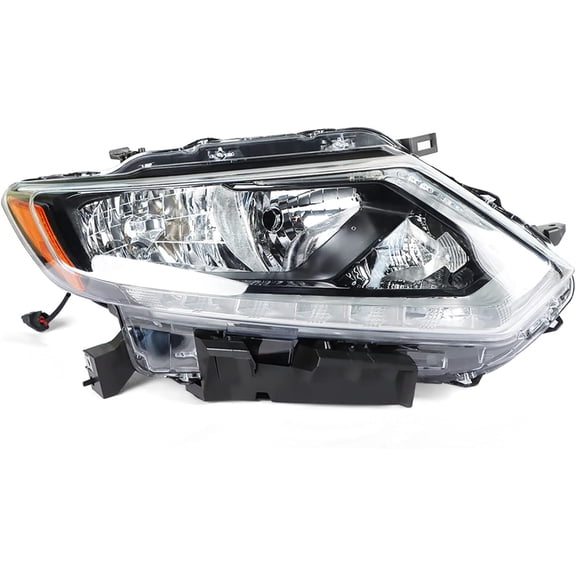 SHZAITOR Headlight Assembly Replacement for Nissan Rogue 2014 2015 2016 Right Side Halogen Headlight Set Passenger Side