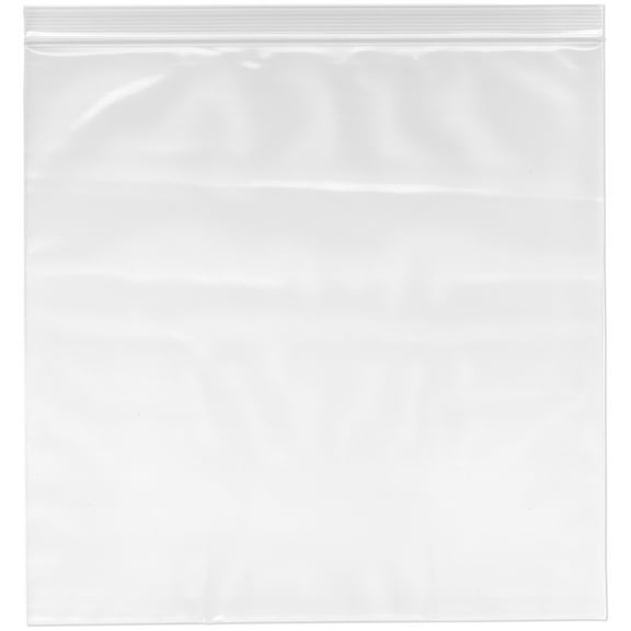 Plymor 14" x 14" (Pack of 50), 6 Mil Industrial Duty Zipper Reclosable Plastic Bags