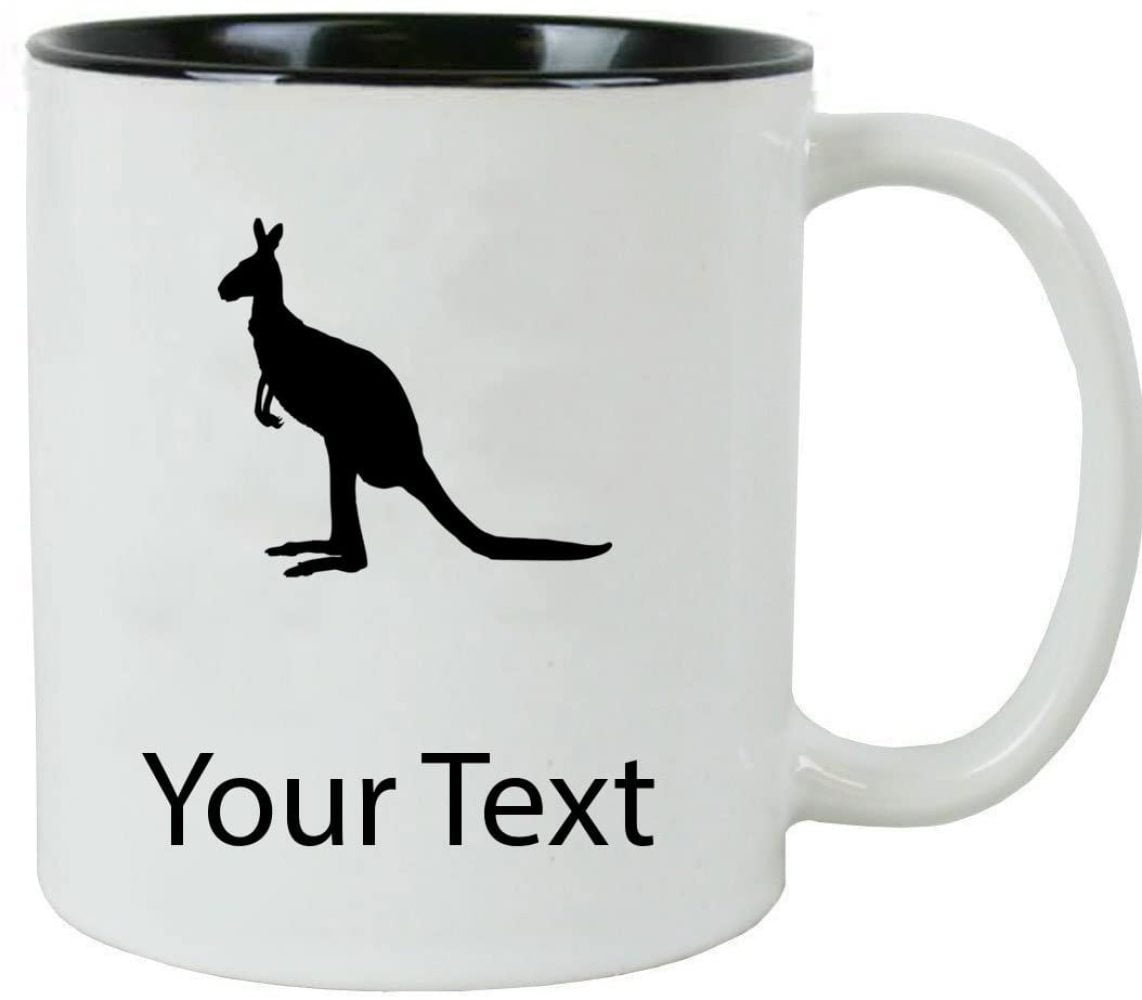 Personalised Gift Kangaroo Mug Money Box Cup Customise Name Tea Coffee Silly Boy