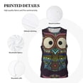 thumbnail image 3 of Naloa Boho Owl Basketball Jersey Reversible Men's Mesh Athletic Sports Shirts Training Practice S-4XLXX-Large, 3 of 6