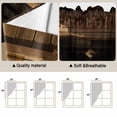 thumbnail image 5 of Swag Valance Curtains for Windows, Western Pubs Light Filtering Kitchen Curtains with Rod Pocket, Vintage Cowboy Countryside Retro Decorative Window Treatment Valances for Living Room, 36x45 - 2 PCS, 5 of 9