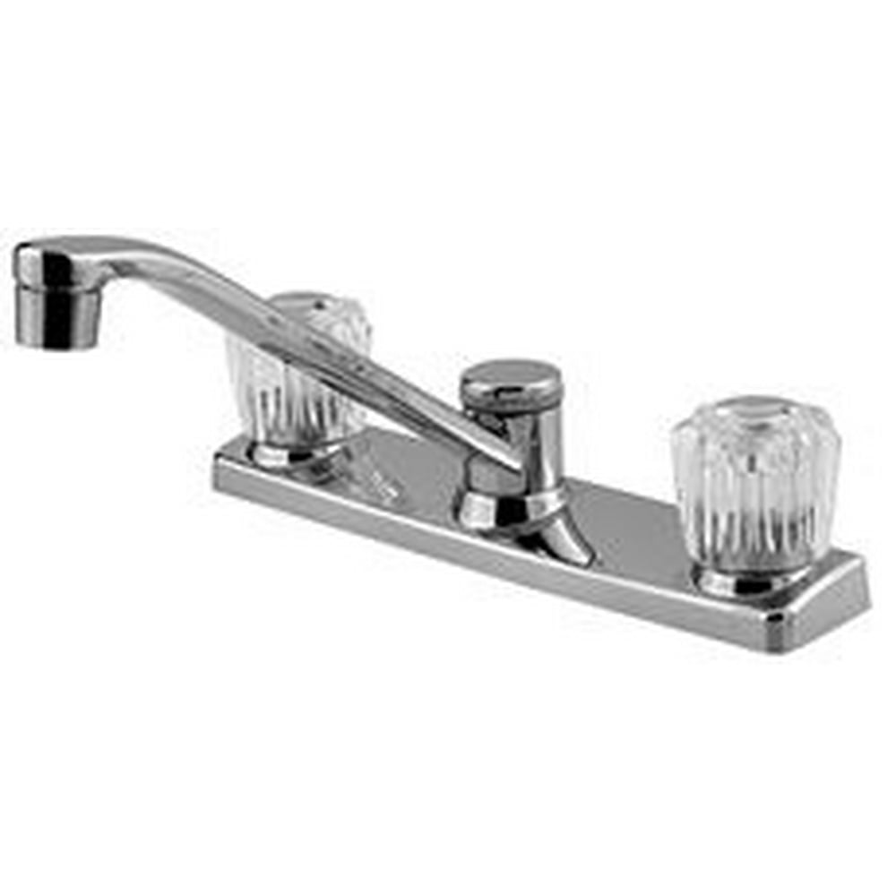 Price Pfister Kitchen Faucet 2Handle Chrome, Acrylic Handles Lead Free