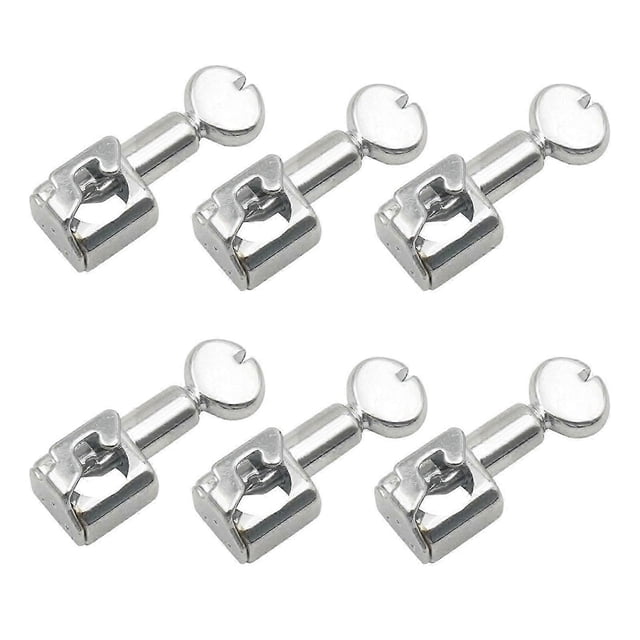 6Pcs Sewing Machine Needle Clamp Metal Needle Clamps with Rotatable Screw for Enhanced Sewing Efficiencey