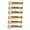 Gold, variant on Milaget Set of Bridge Tailpiece Screws + Pagoda-shaped Springs Black for Electric