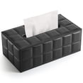 thumbnail image 1 of Funda para pañuelos KINGFOM, gamuza sintética, piel sintética, color negro suave, 1 of 9
