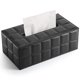 thumbnail image 1 of Funda para pañuelos KINGFOM, gamuza sintética, piel sintética, color negro suave, 1 of 9