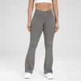 thumbnail image 2 of ANINEO High Waisted Yoga Pants For Women Flared Leggings Stretchy Workout Tights Comfortable Athletic Pants For Daily Wear Solid Color Leisure Female Trousers, 2 of 5