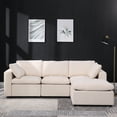thumbnail image 2 of U Shaped Modular Sectional Couch, With Movable Table , Beige Versatile , Detachable Coffee, 2 of 6