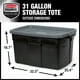 thumbnail image 3 of Bolsas de almacenamiento Rubbermaid Roughneck 117 L, paquete de 3 unidades, negro y gris, 3 of 3