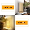 thumbnail image 3 of DingLiLighting 1-Light Desk Lamp with Round Rattan Shade, Beige Geometric, 3 of 8