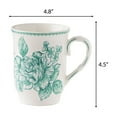 thumbnail image 6 of The Pioneer Woman Agatha 12-Ounce Stoneware Mug, Green, 6 of 6