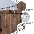 thumbnail image 4 of Farmhouse Wooden Barn Door Shower Curtain for Bathroom Decor 72Wx72H Rustic Wood Western Brown Sunflower Vintage Country Wheel Art Printed Fabric Polyester Waterproof 12 Pack Plastic Hooks, 4 of 6