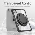 thumbnail image 5 of ELEHOLD Rotating Shockproof Case For iPad Mini 7th(A17 Pro) 2025/ 6th Generation 2022, Full Body Protection Clear Rugged Cover, 360° Rotating Ring Hand Grip Stand, Nylon Shoulder Strap,Black, 5 of 10
