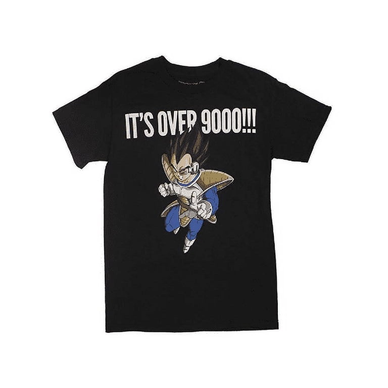 ドラゴンボールZ ベジータTシャツ IT'S OVER 9000 公式ライセンス Dragonball Z T-Shirt Vegeta It's Over 9000 Officially Licensed