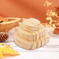 thumbnail image 6 of Halloween Decor, Fall Decor - Dienrx 3Pcs Wooden Pumpkin Fall Pumpkin Decor Pumpkins Farmhouse Signs Cut Out Blank Pumpkin Shapes Artificial Pumpkin Thanksgiving Tabletop Autumn Tray Decor, 6 of 7