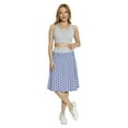 thumbnail image 2 of Women's Moroccan Middle East Mosaic Tiles A-line Printed Skirt Casual Wear, XL, Turquoise Dark Blue, by Ambesonne, 2 of 6