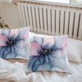 thumbnail image 5 of Pink Blue Gradient Outdoor Pillow Covers Pack of 2 Abstract Art Marble Texture Waterproof Throw Pillow Covers Decorative Cushion Cases for Patio Garden Tent Balcony Couch 18x18 inch, 5 of 8