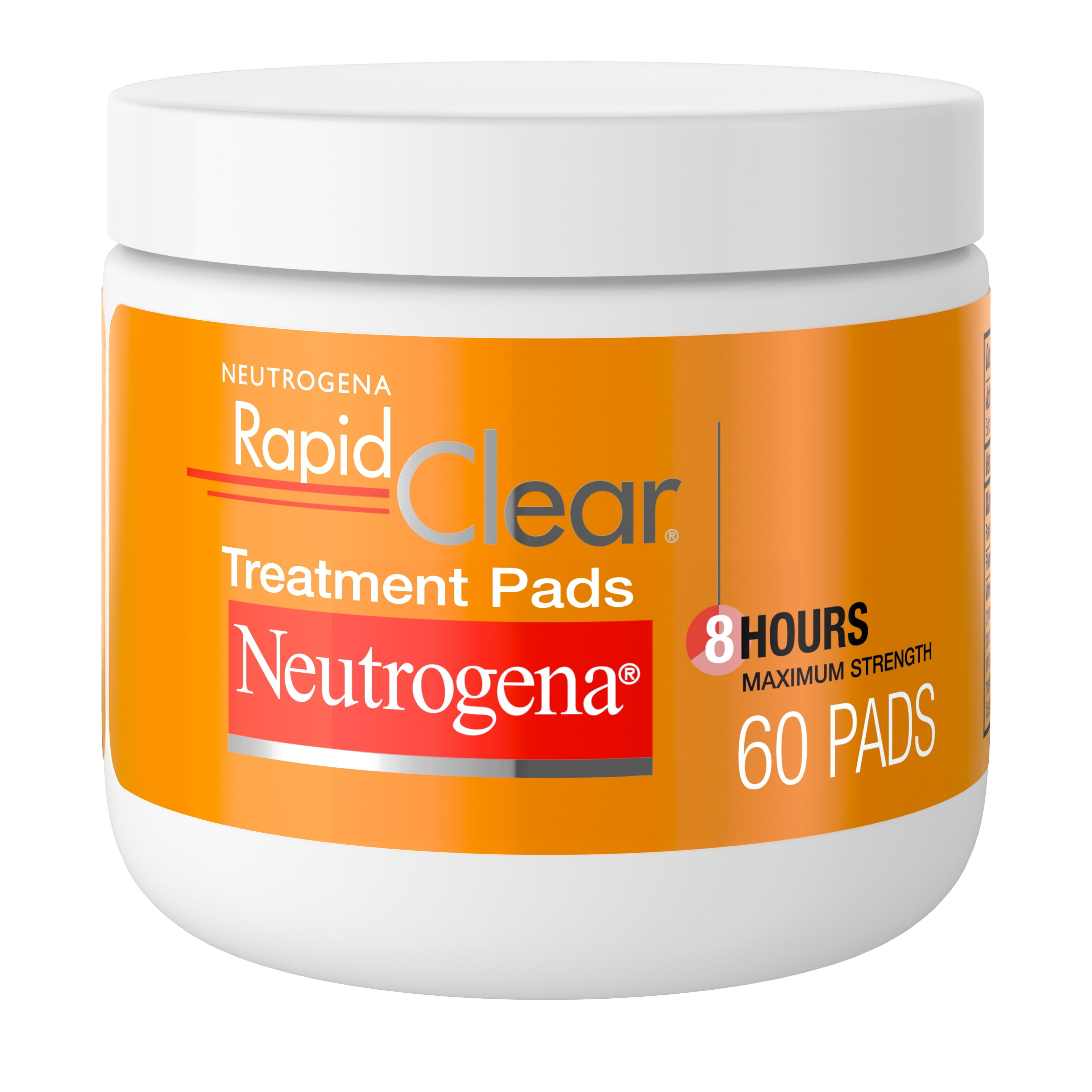Neutrogena Rapid Clear Maximum Strength Acne Treatment Pads, 60 ct