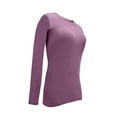 thumbnail image 4 of ACTIVE UNIFORMS Women's Under Scrub Tee Crew Neck Long Sleeve T-Shirt (Argyle Purple, 5X-Large), 4 of 6