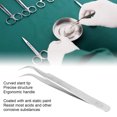 thumbnail image 3 of Watch Repair Tweezers, Jewlery Tweezers Stainless Steel Safe Curved Tip  For Watchmaker For Laboratory, 3 of 8
