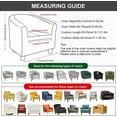 thumbnail image 2 of LKJYER Club Chair Slipcover 2-Piece Stretch Barrel Chair Slipcovers Tub Chair Slipcovers Soft Spandex Armchair Covers Swivel Chair Cover Sofa Cover Furniture Protector for Living Room, 2 of 7