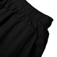 thumbnail image 7 of DuoJiaJ Womens Shorts, Drawstring Elastic Waist Summer Casual Trousers Black XXXXL, 7 of 7