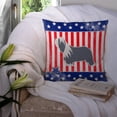 thumbnail image 3 of USA Design with Dog Fabric Decorative Pillow, 3 of 4