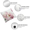thumbnail image 4 of Patifu Watercolor Peony Pink Flower Pillow Covers Girly Decorative Throw Pillow Covers White Floral Pillow Case for Couch Bed Sofa Cushion Home Decor 22x22in, 4 of 5